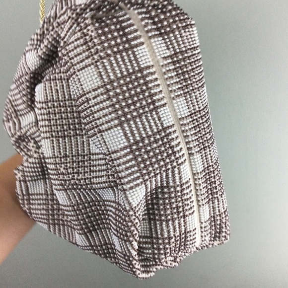 NWOT Loeffler Randall Mini Analeigh Plaid Beaded Twisted Chain Clutch - Picture 6 of 14